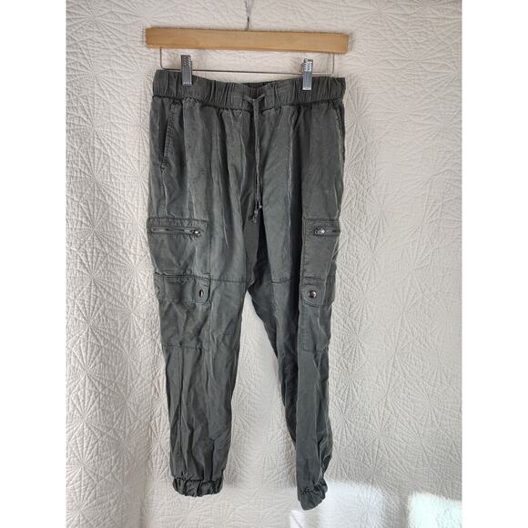 Banana Republic Women's Green Cargo Pockets Jogger Pants Size Petite Small - Picture 2 of 8